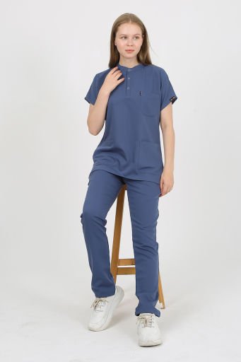 PLUMERİA Hakim Yaka Unisex Uniformalar