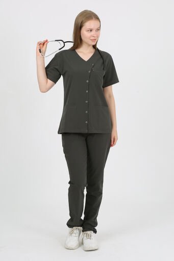 PANSY Yandan Çıtlı Kadın Uniformalar