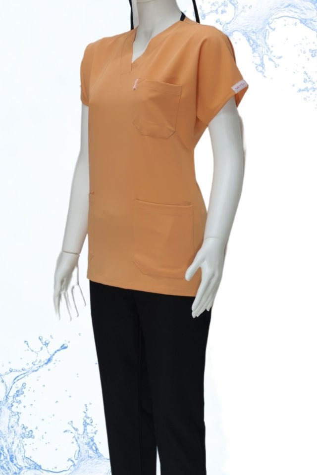 Somon - Siyah Kombin Unisex Uniforma (Likralı)