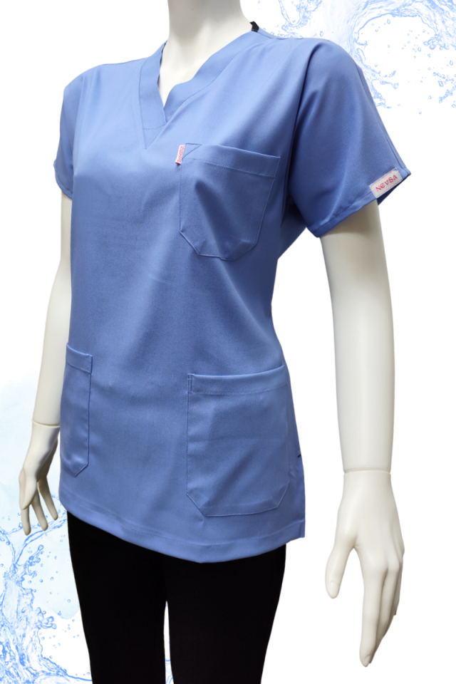 Bebe Mavisi - Siyah Kombin Unisex Uniforma (Likralı)