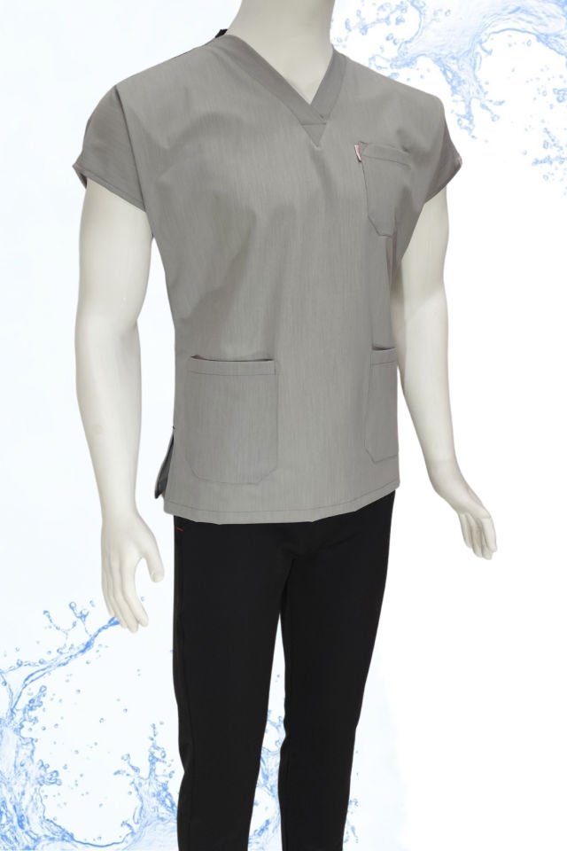 Gri Kot - Siyah Kombin Unisex Uniforma (Likralı)