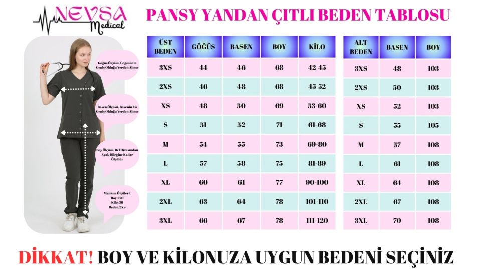 PANSY Hakim Yaka Siyah Kadın Uniforma (Likralı)