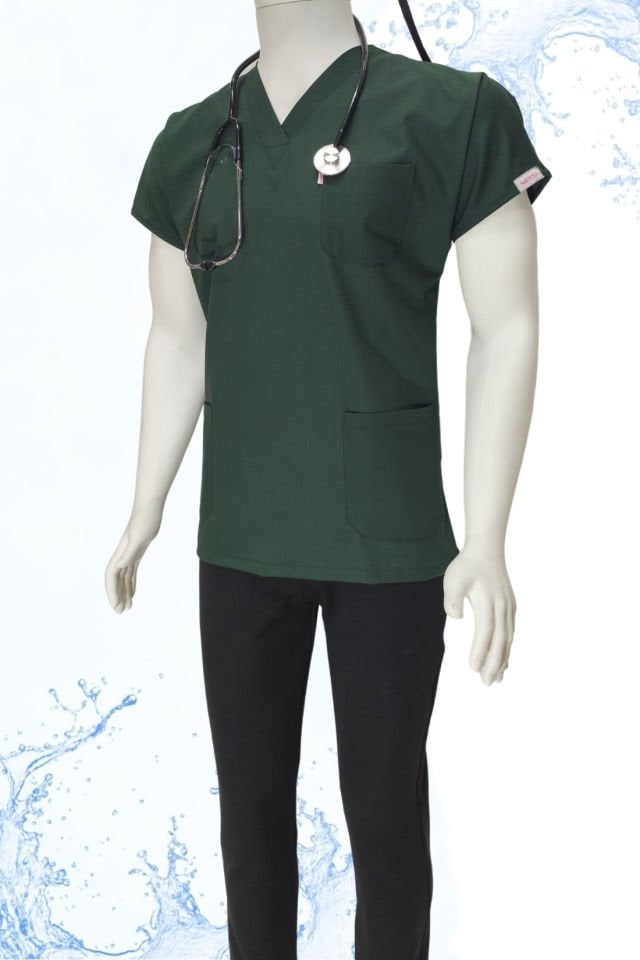 Zümrüt - Siyah Kombin Unisex Uniforma (Likralı)