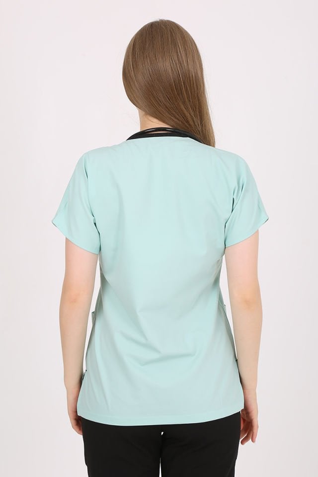 Mint Yeşili - Siyah Kombin Unisex Uniforma (Likralı) XS - TAKIM - HAYIR İSİM YAZILMASIN