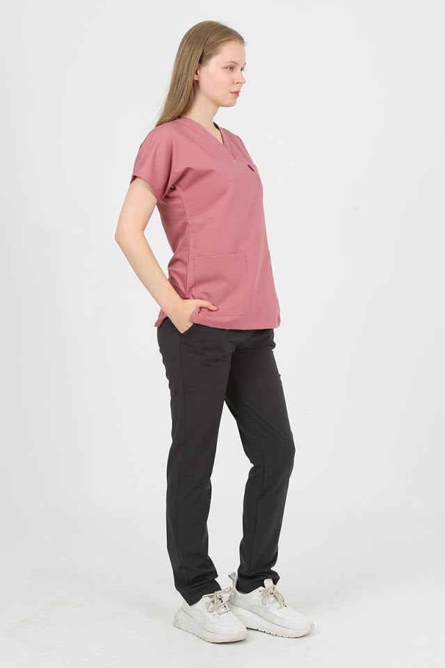 Flamingo - Füme Kombin Unisex Uniforma (Likralı)