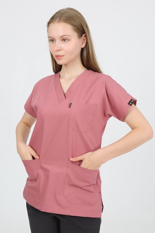 Flamingo - Füme Kombin Unisex Uniforma (Likralı)